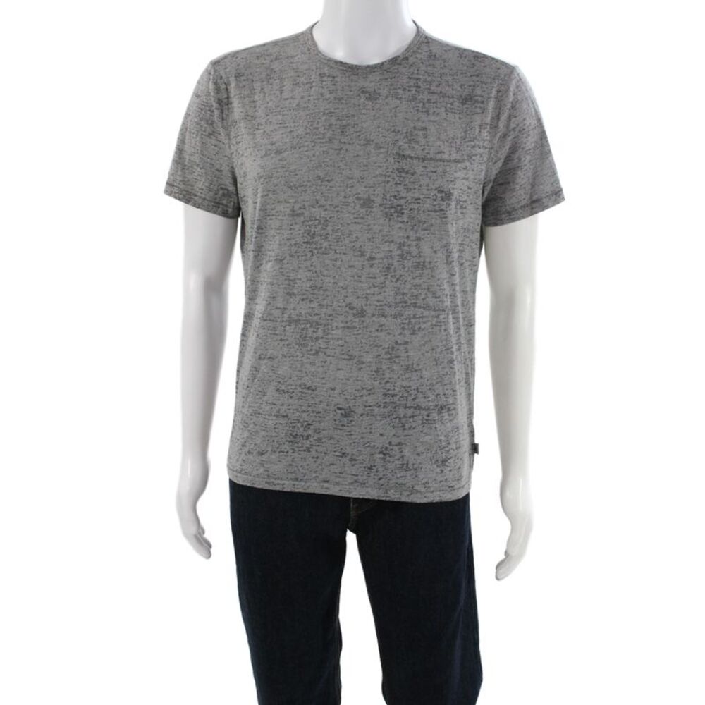 John Varvatos Star USA Men Basic Gray Tee Short Sleeve Size M